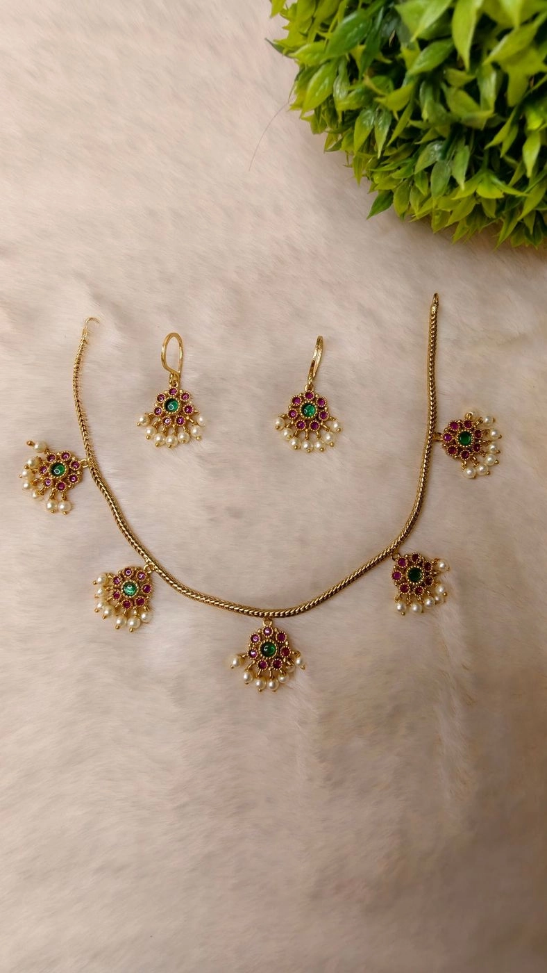 South Indian Attigai Necklace Set 2