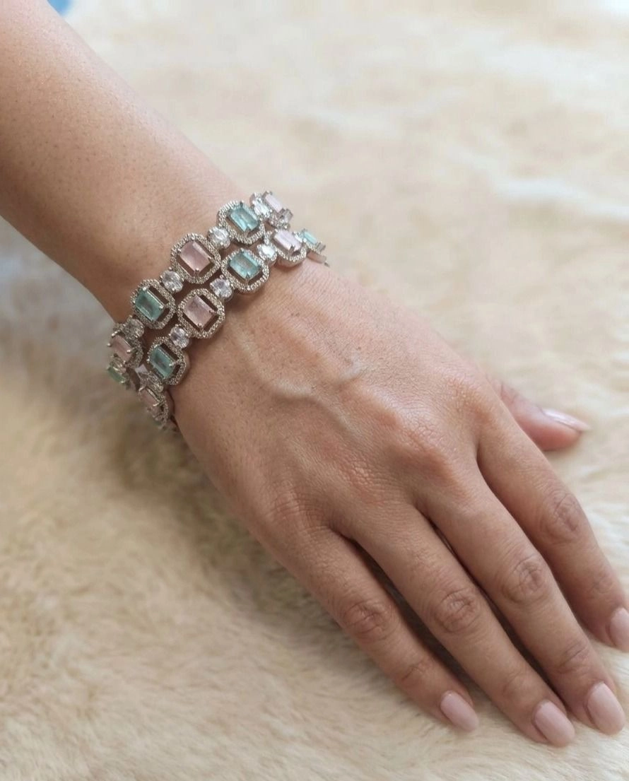 Rhodium-Plated Bangles 1