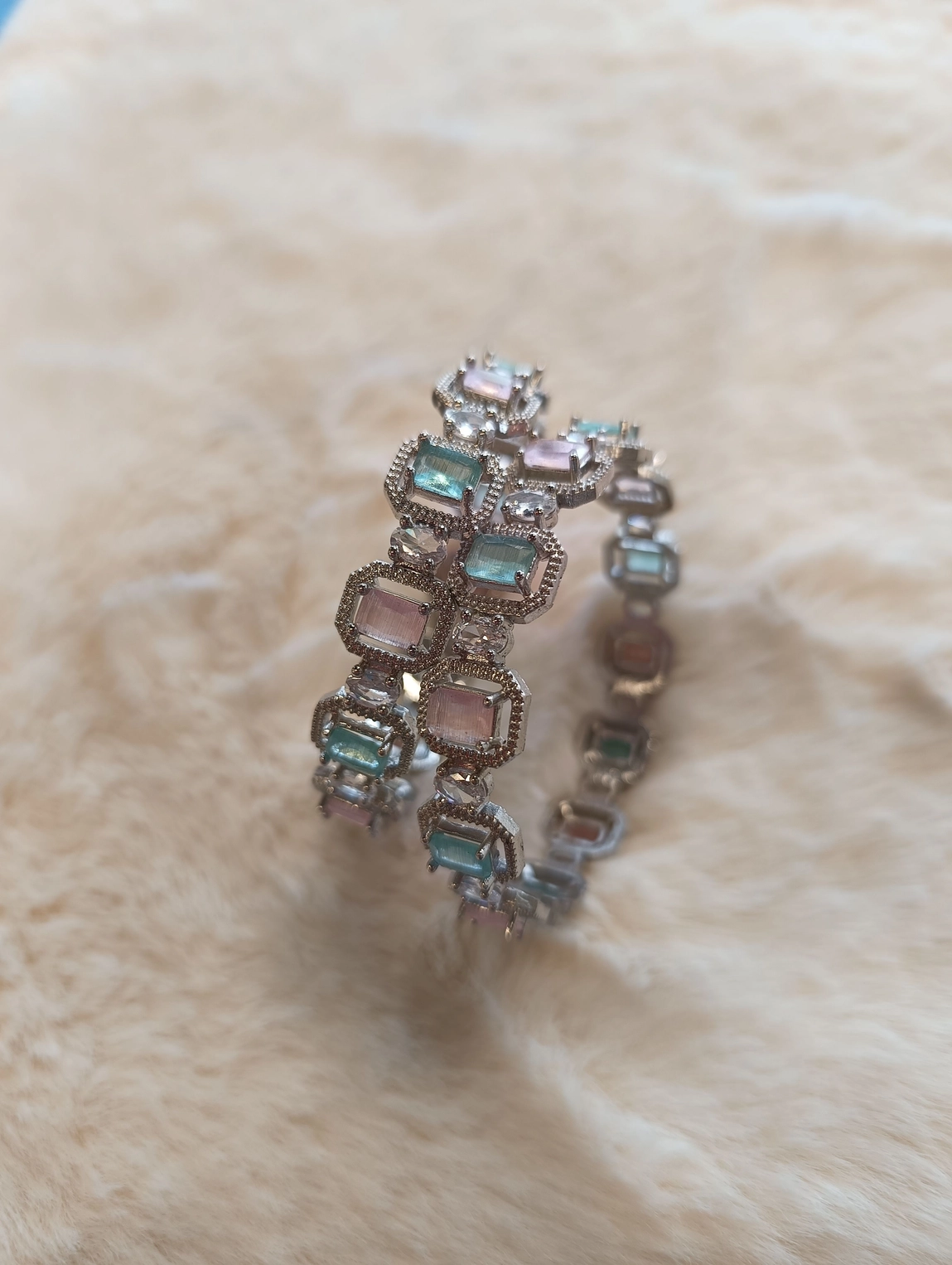 Rhodium-Plated Bangles 2