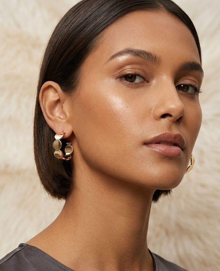Gold-Toned Hoops 1