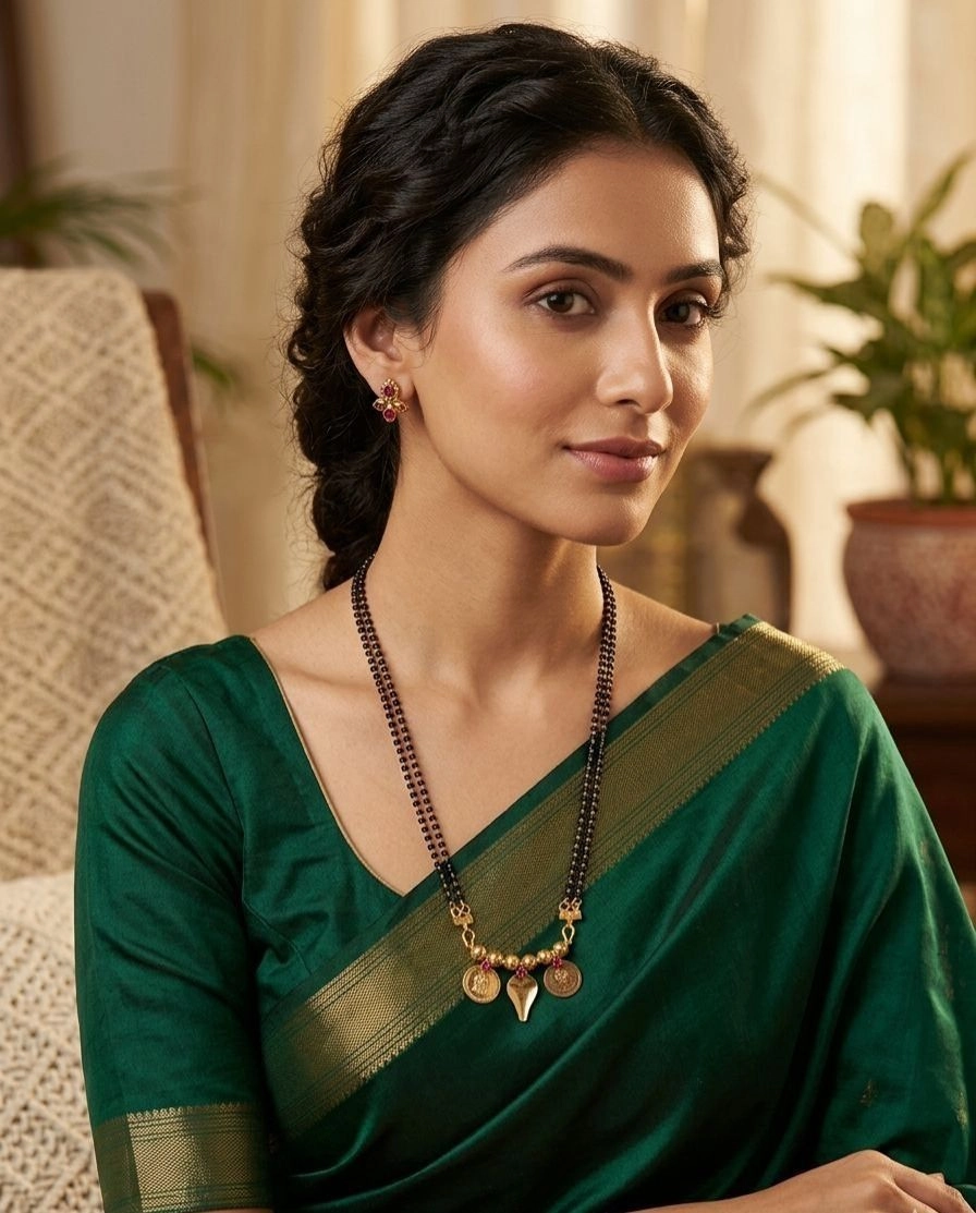 Traditional Kerala Style Ela Thali Karimani Mangalsutra 1