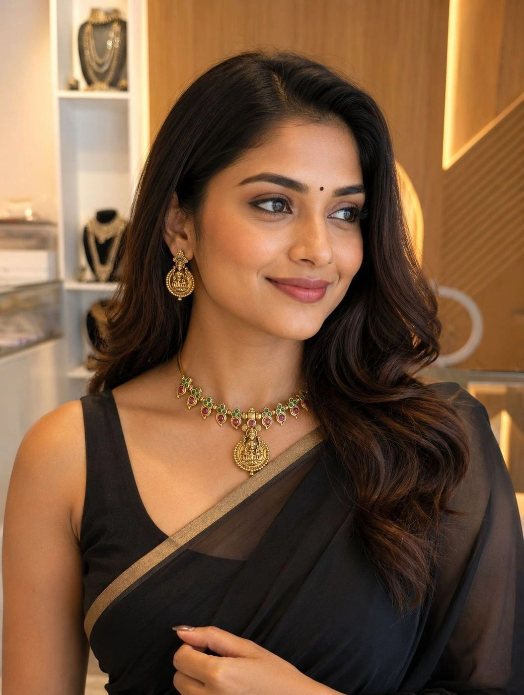 South Indian temple necklace set 1