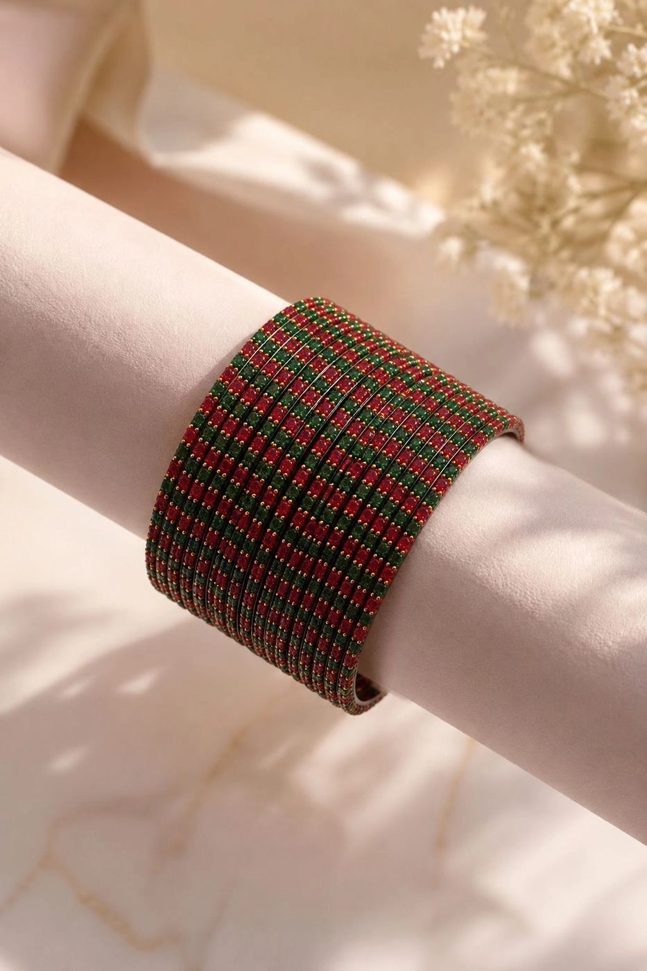 Traditional Indian Glass Bangle Set 3