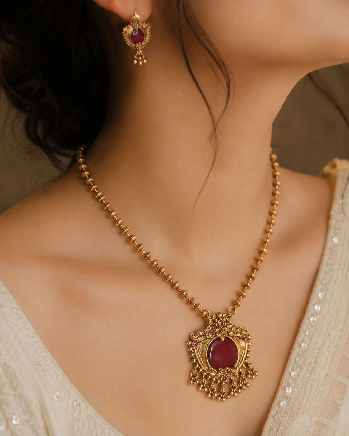 Antique Haaram Jewelry Set. 2