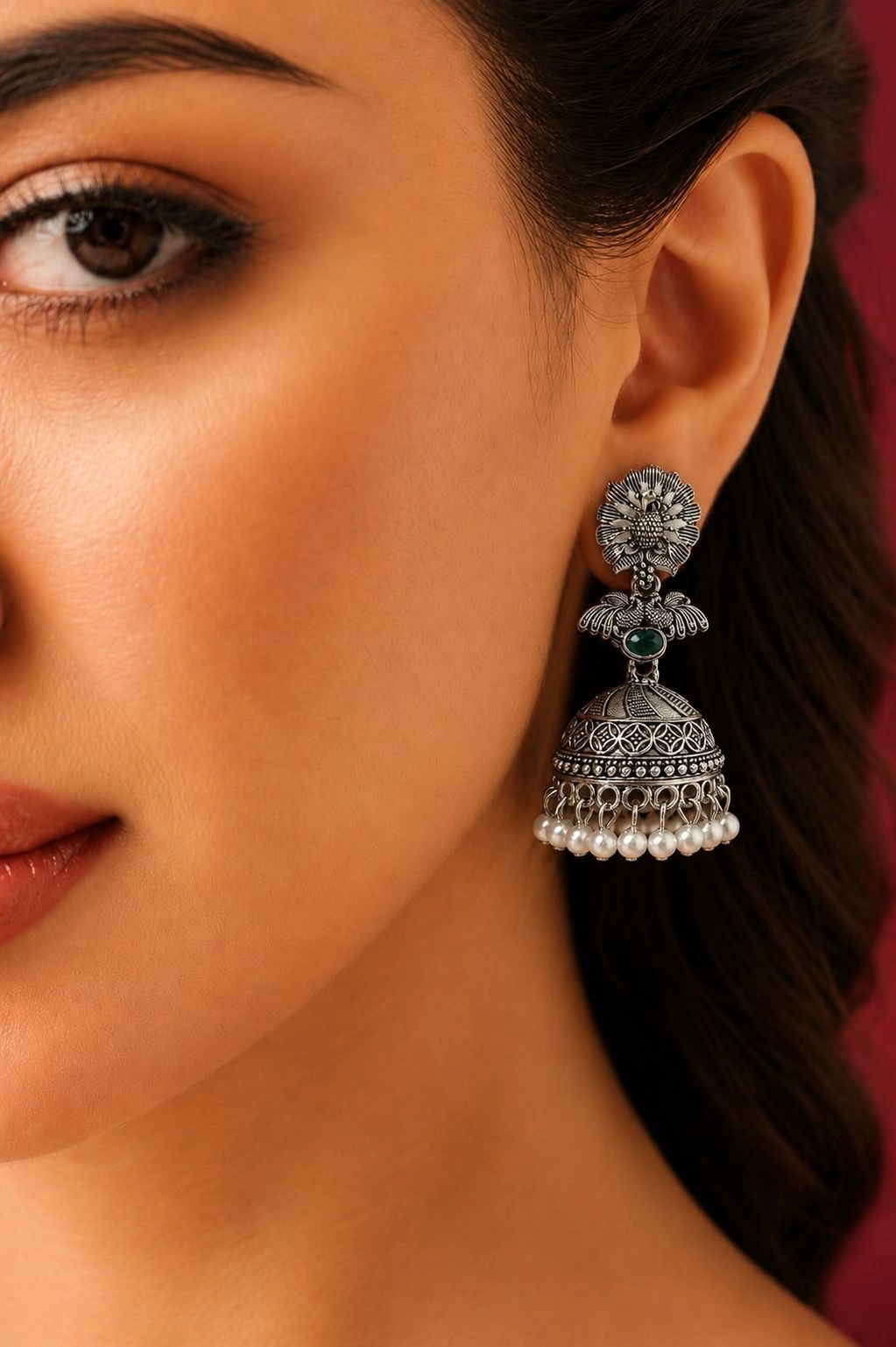 Silver Jhumka 2