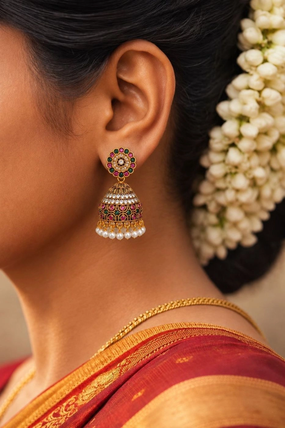Traditional South Indian Jhumka 1