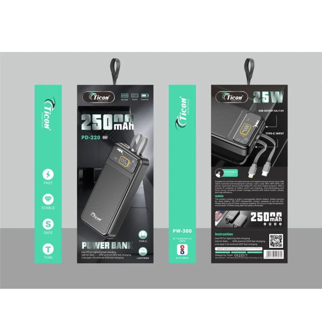 TICON POWERBANK 25000MAH - Buy Power Bank