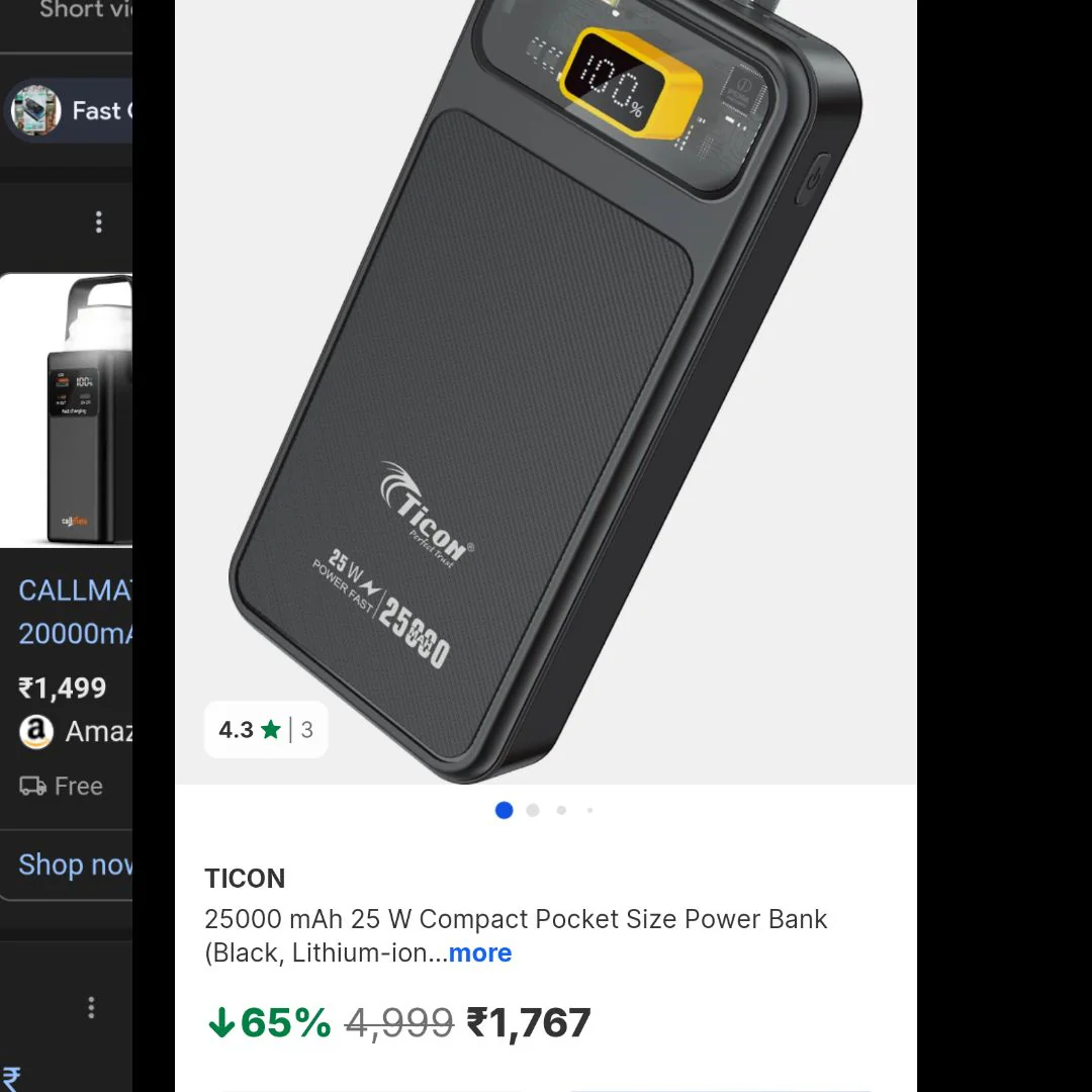 TICON POWERBANK 25000MAH - Buy Power Bank