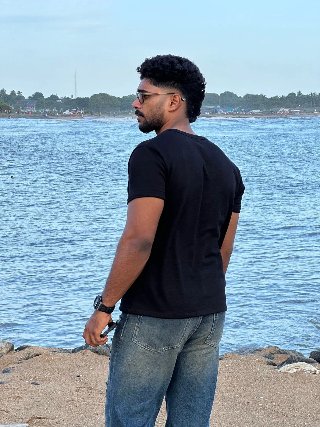 Half Black Henley - CLUB 010 3