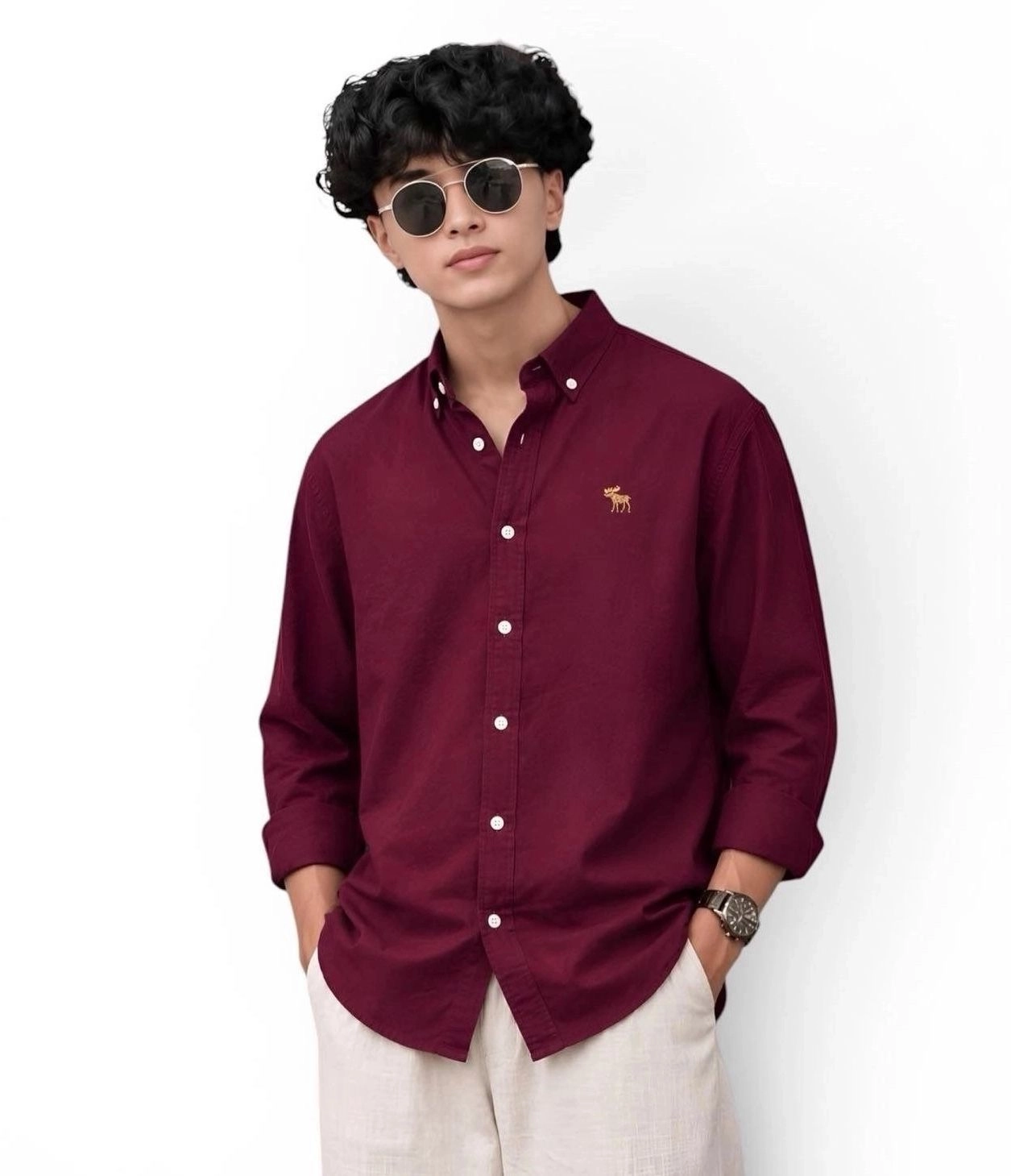 ABERCROMBIE COTTON OXFORD 1