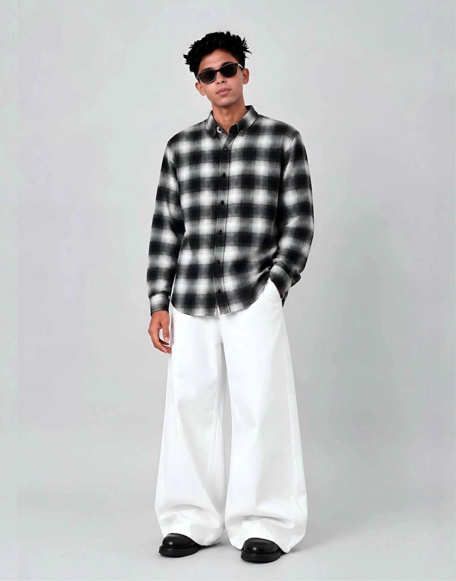 B/W FLANNEL COMBO 1