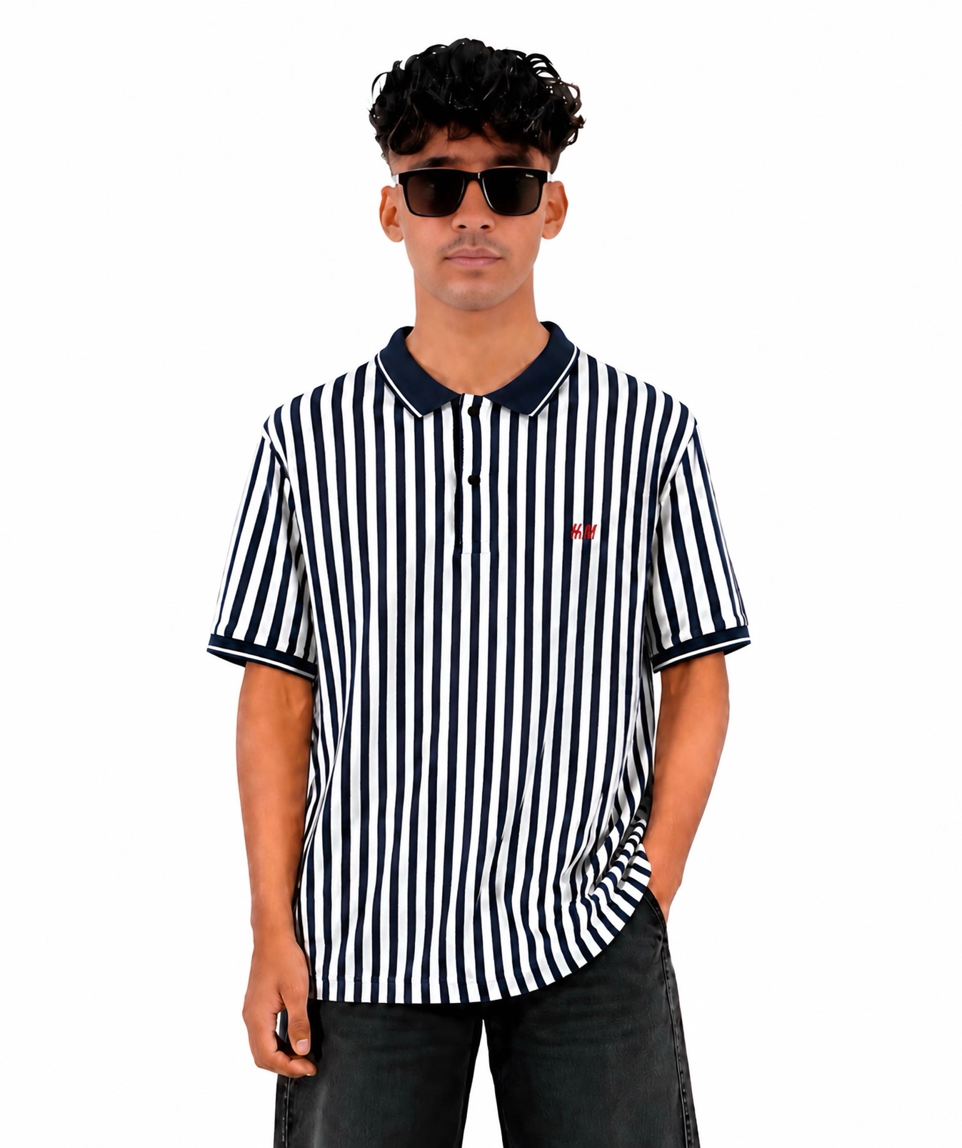 H&M.NAVY POLO 1
