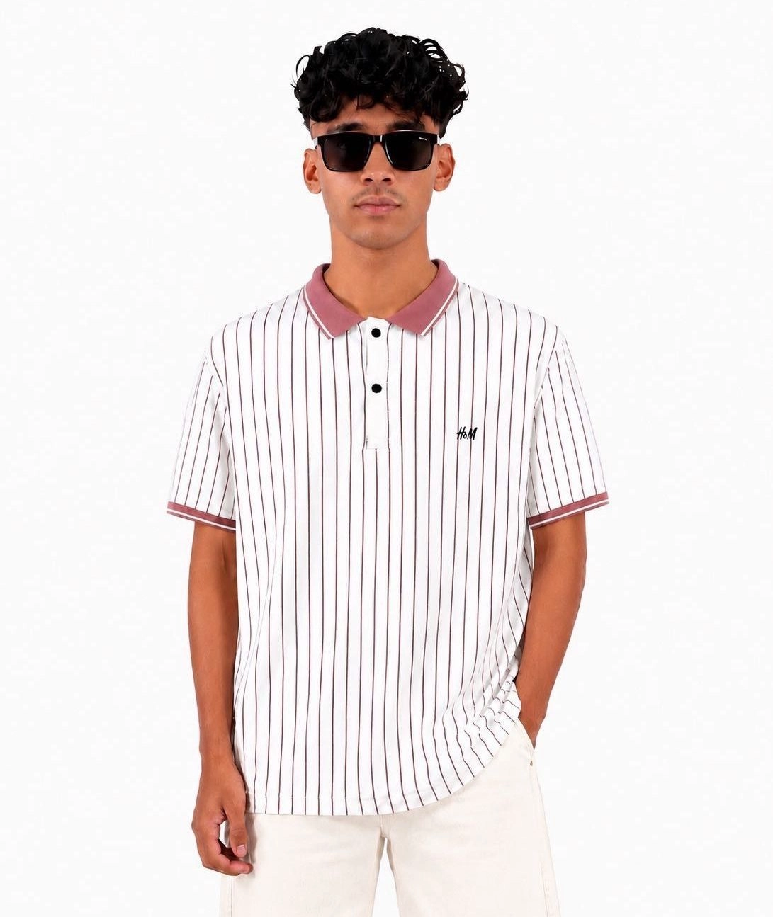 H&M.PINK STRIPE 1