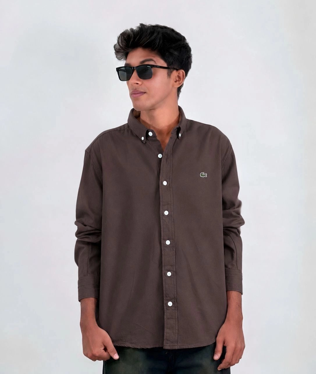 LACOSTE.COTTON OXFORD 1