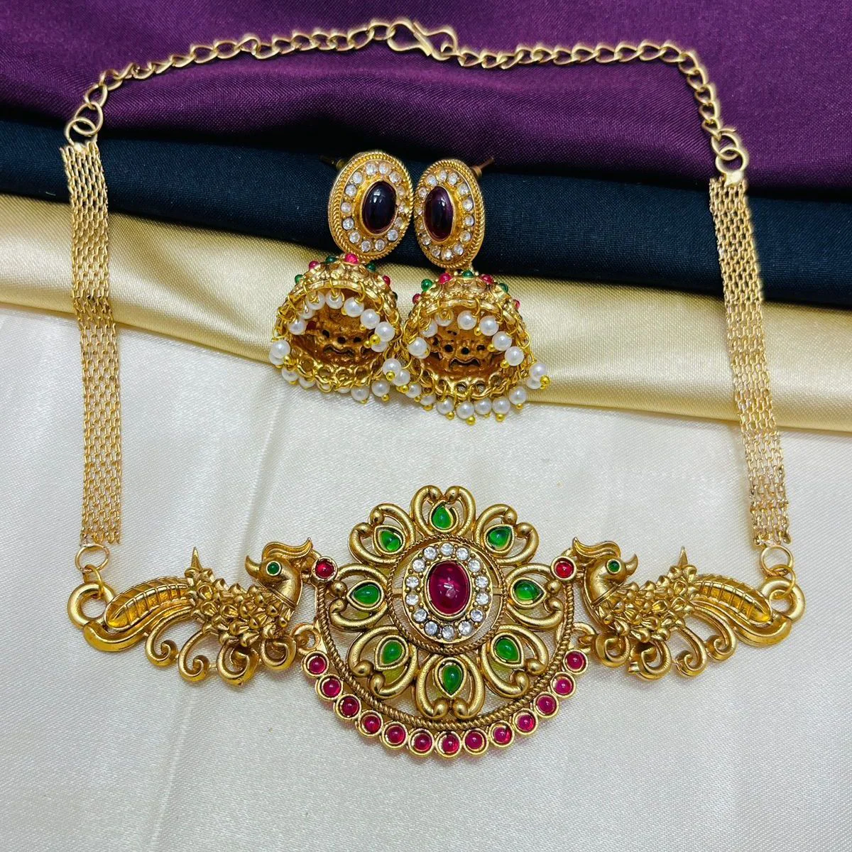 Royal Peacock Heritage Kemp Choker Set