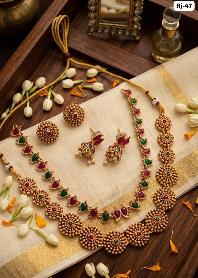 Royal Antique Temple Necklace Set