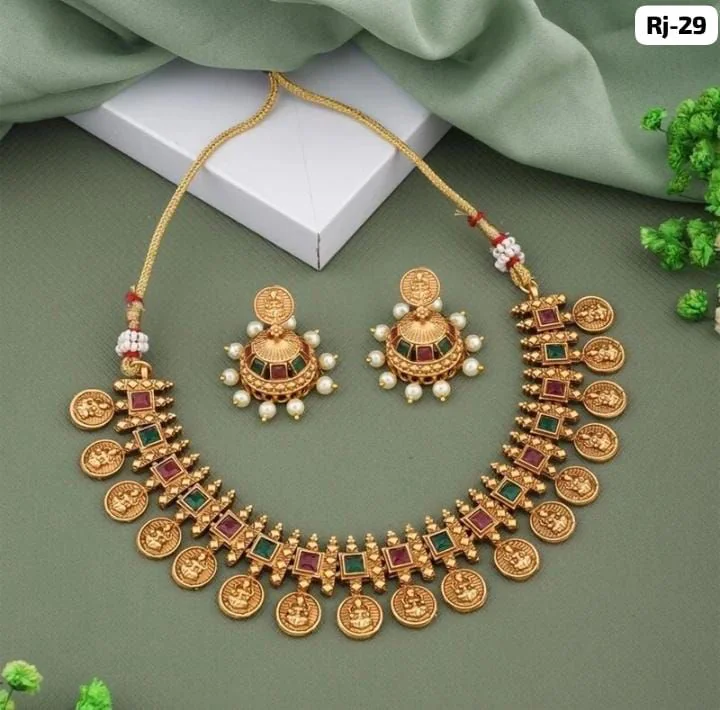 Lakshmi Coin Temple Choker Set
