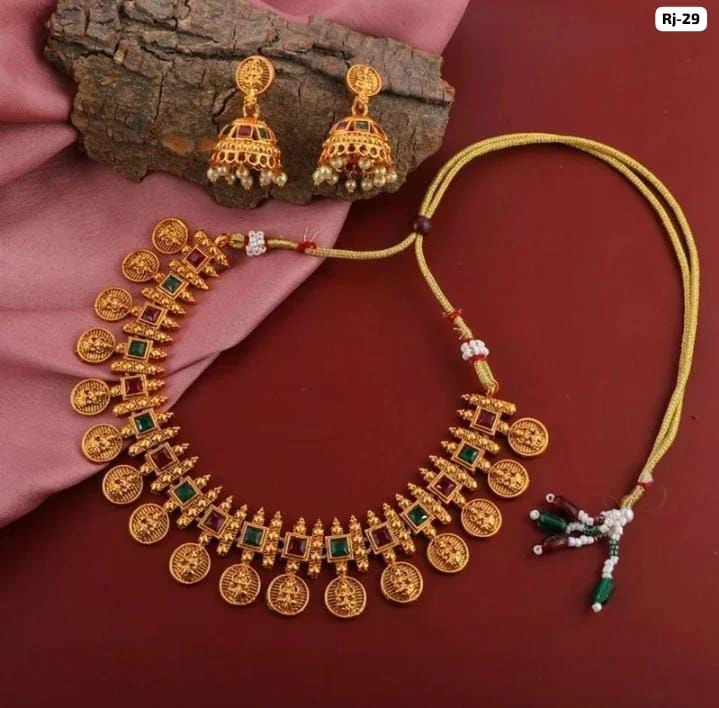 Lakshmi Coin Temple Choker Set 2