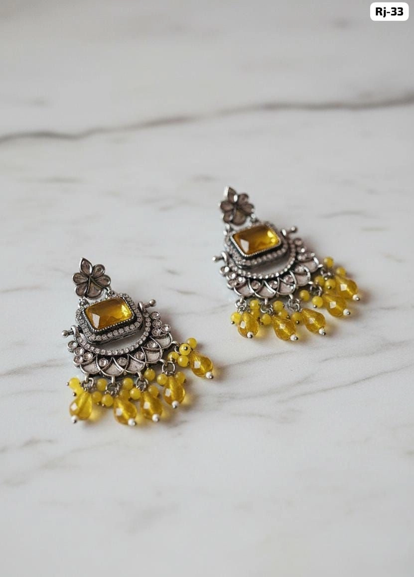 Royal Mint Pearl Chandbali Earrings – Premium Ethnic Designer Statement Earrings 4