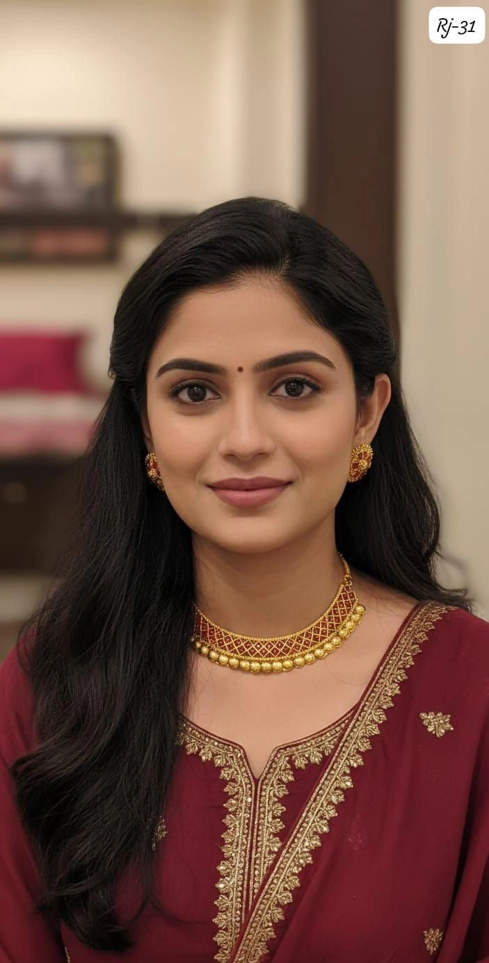 Royal Ruby Antique Choker Set – Traditional South Indian Gold Style Jewellery