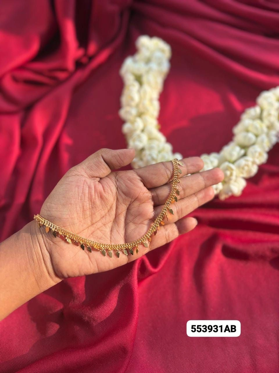 Classic Kerala Elakkathali Necklace – Traditional Gold Look Minimal Bridal Chain 2