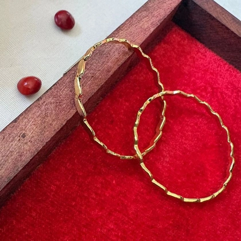 Little Shine Gold Kids Bangle Set | Elegant Daily Wear & Festive Jewellery for Girls