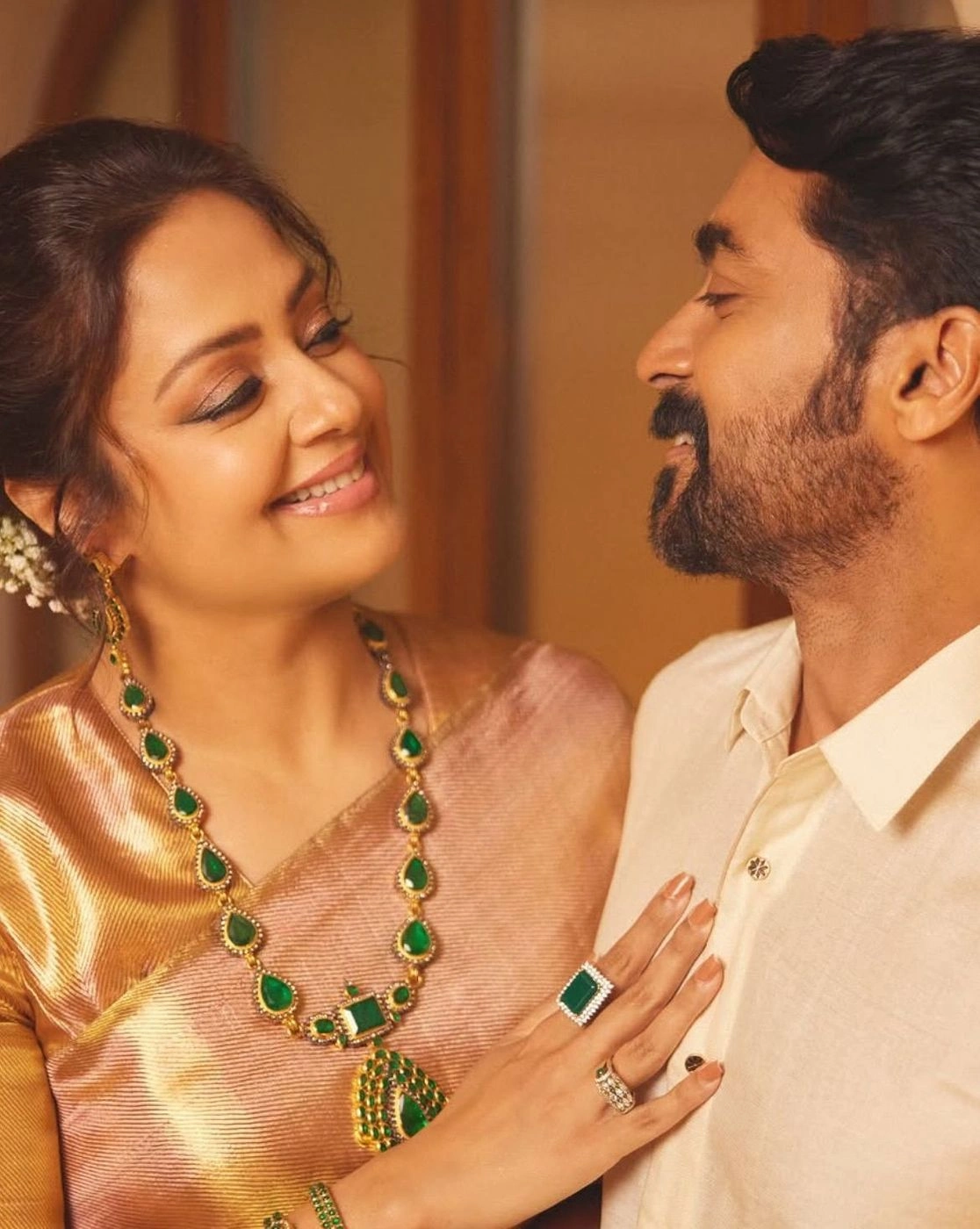 Vishu Special Jyothika-Inspired Long Haram Set