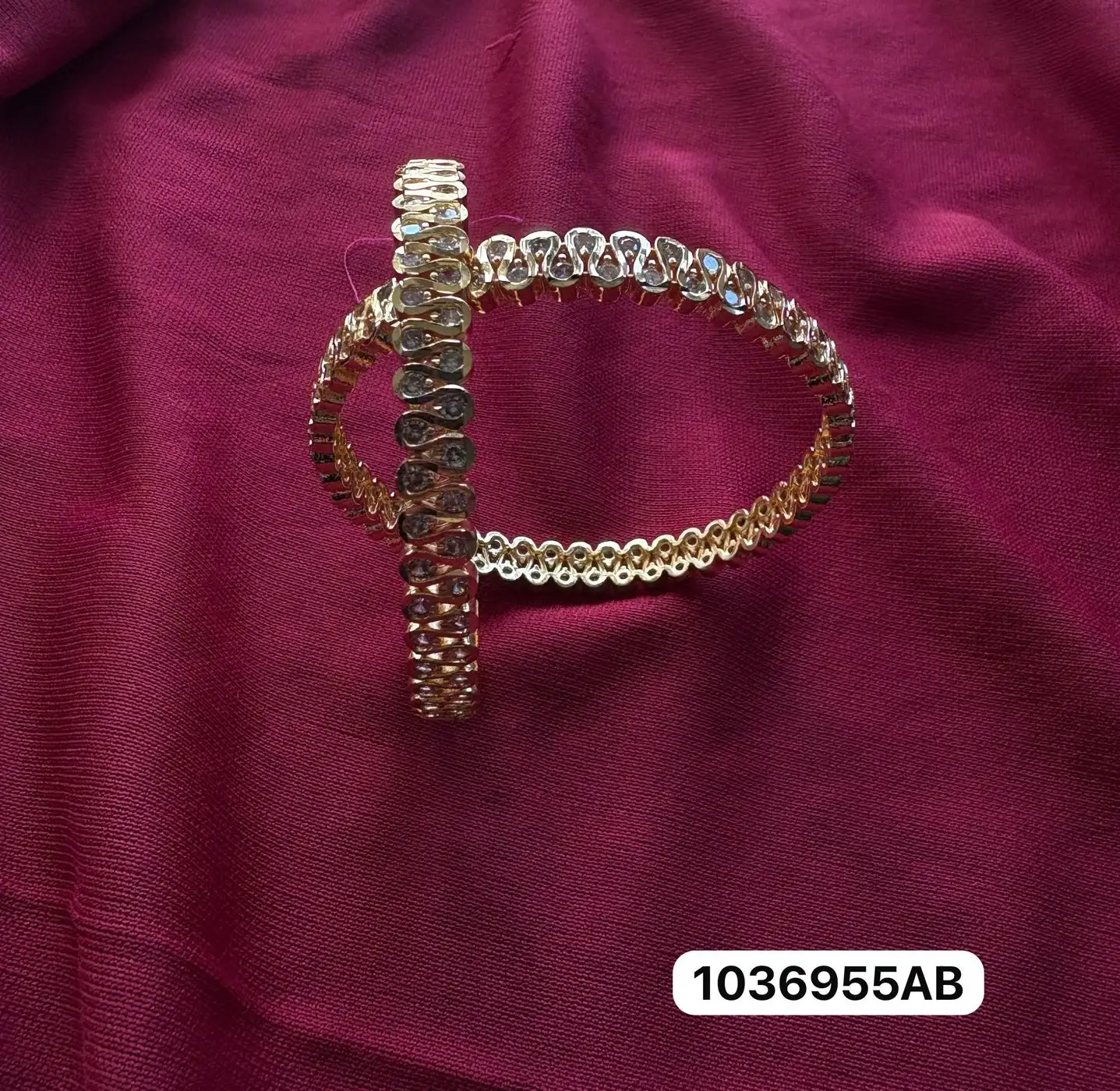 Elegant Teardrop Stone Bangles