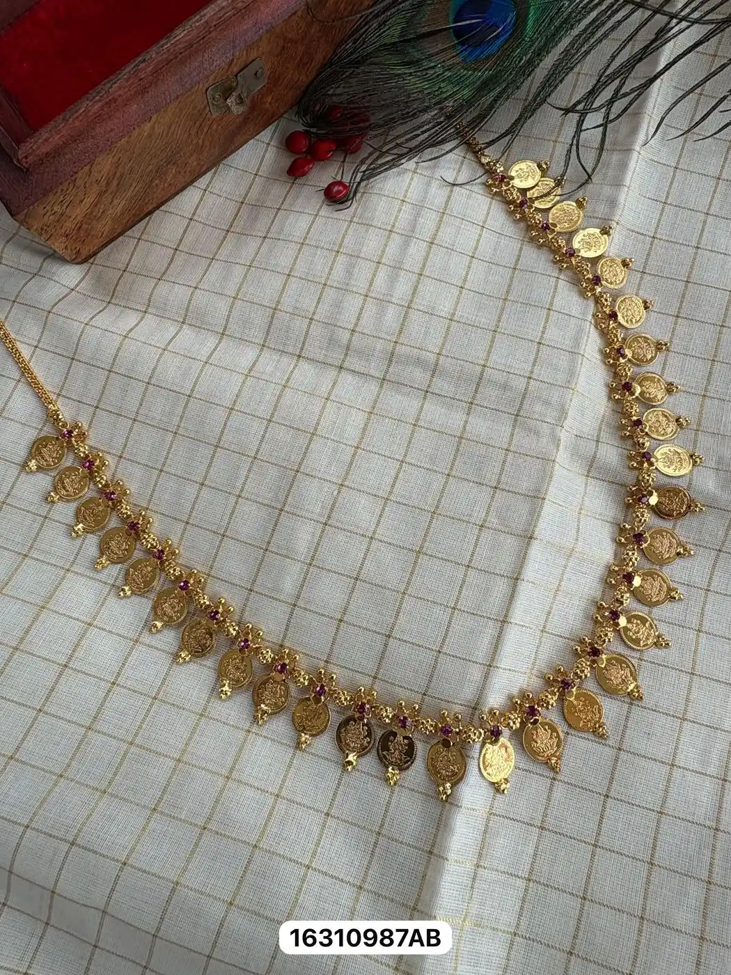 Royal Kasu Mala Coin Necklace