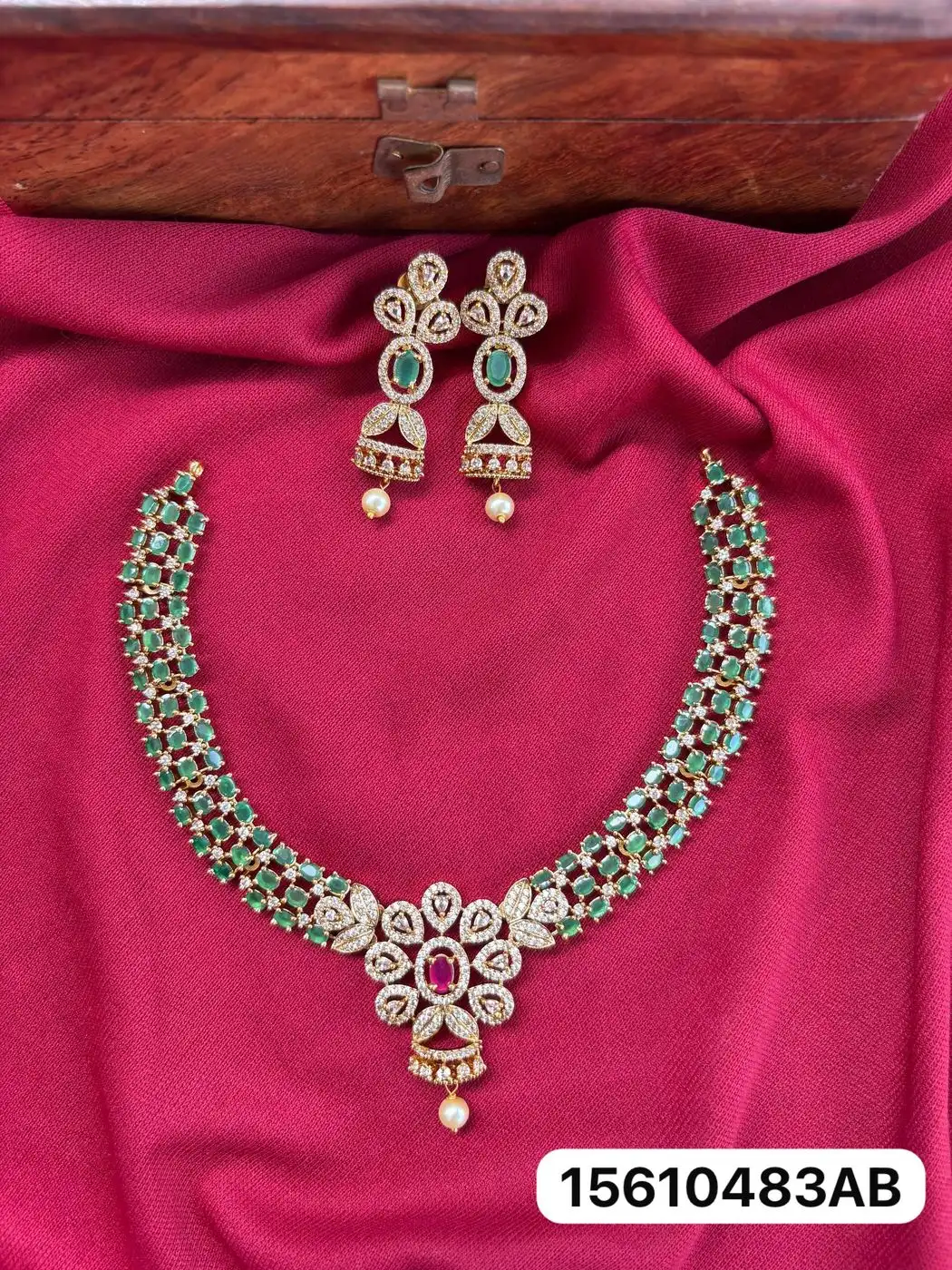 Yamini Ruby Elegance Neck Set 3