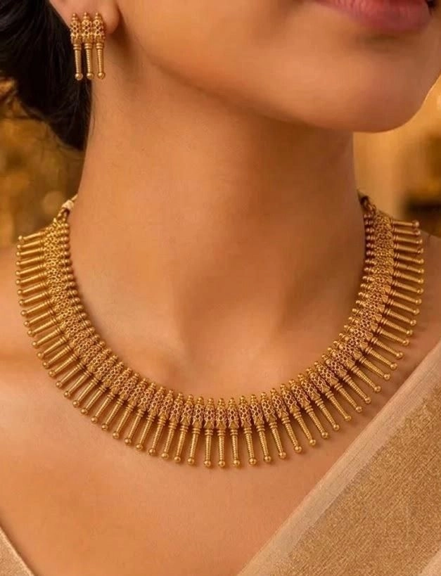 Heritage Mullamottu Temple Necklace Set 1