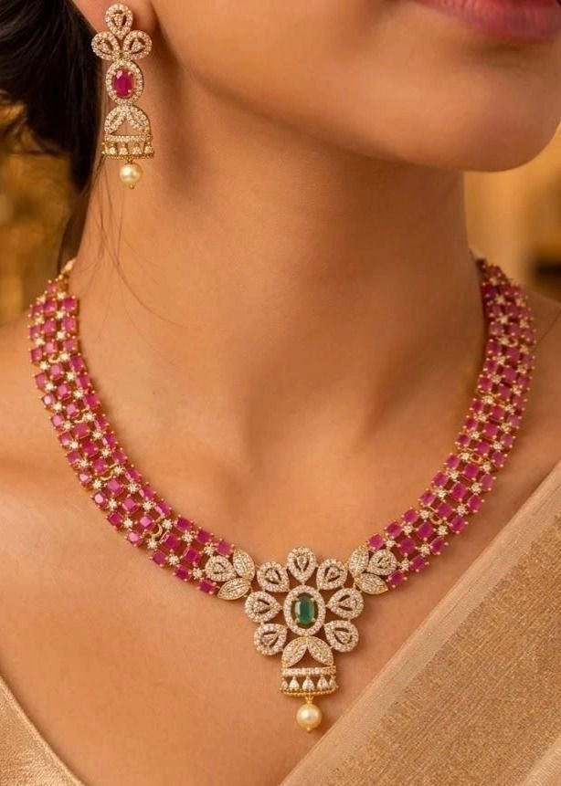 Yamini Ruby Elegance Neck Set 1