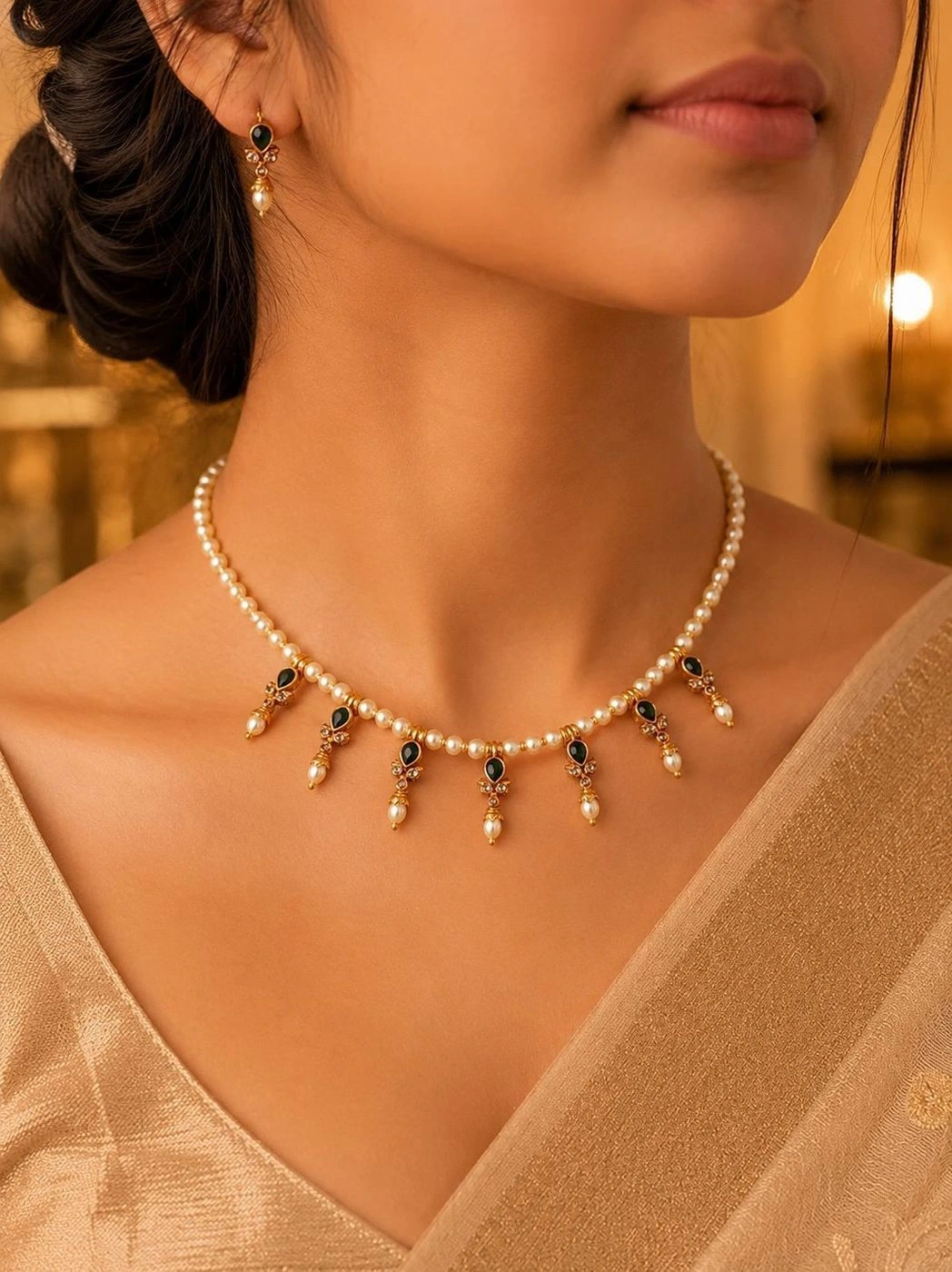 Pearl Grace Premium Necklace set 1