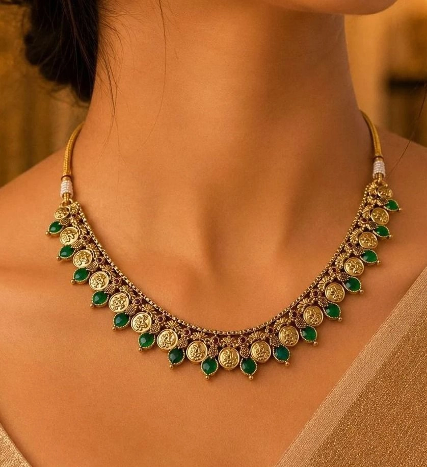 Vishu Special Yamika Coin Necklace 1