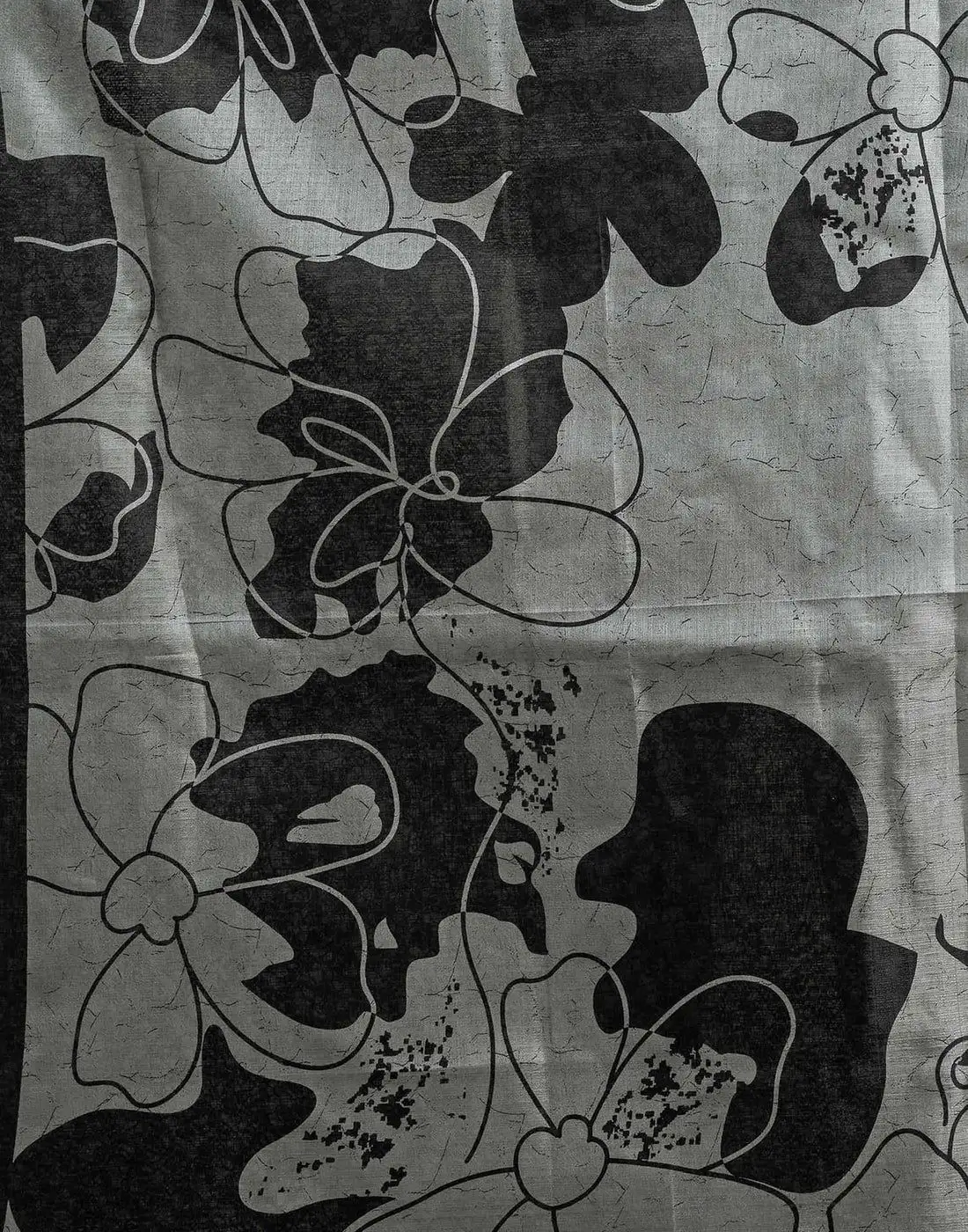 Tryloom Beige Bhagalpuri Silk Printed Saree 10