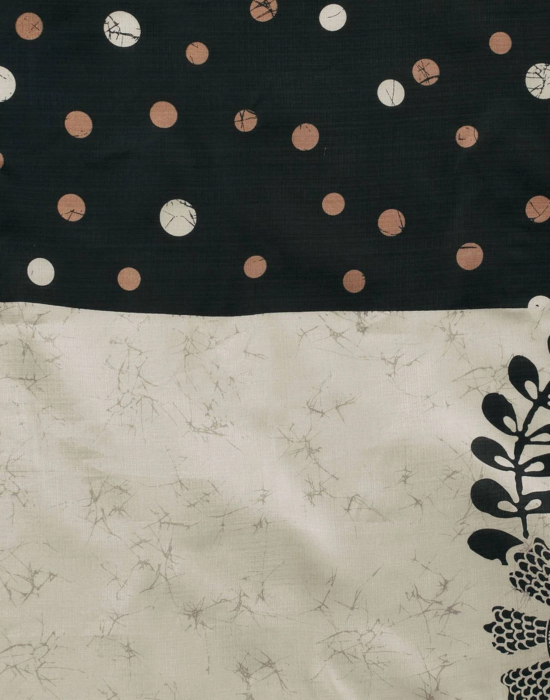 Tryloom White Cotton Blend Floral Printed Saree 5