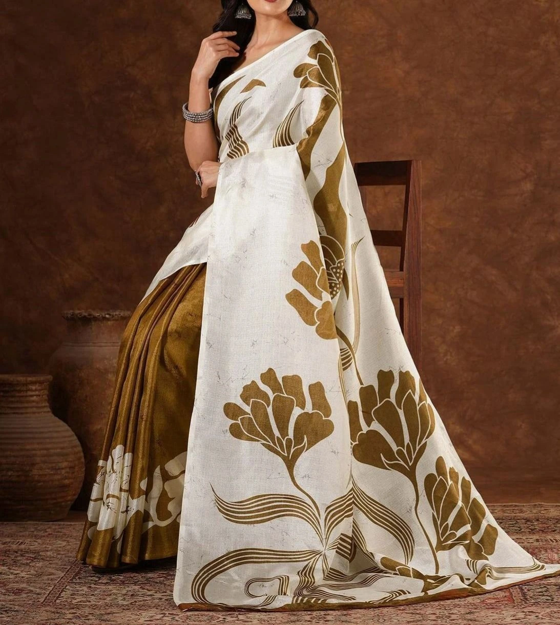 Tryloom Cotton Printed Saree 7