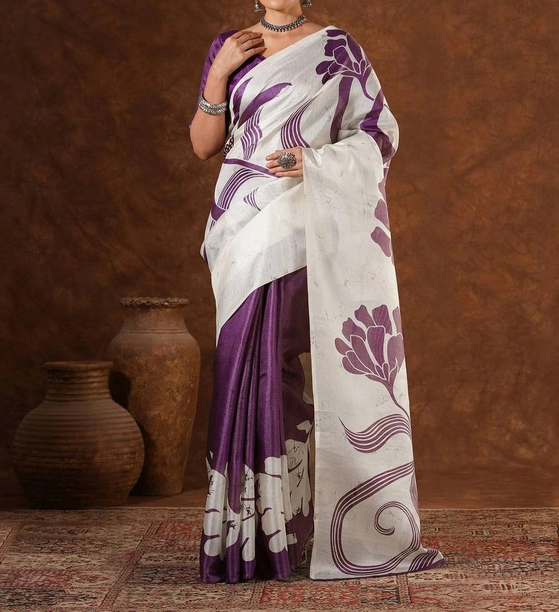 Tryloom Cotton Printed Saree 4