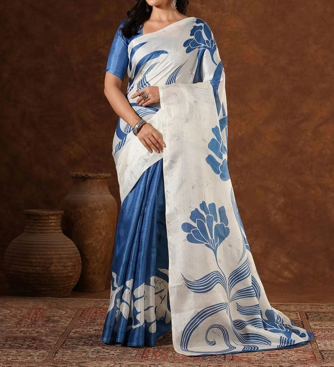 Tryloom Cotton Printed Saree 3