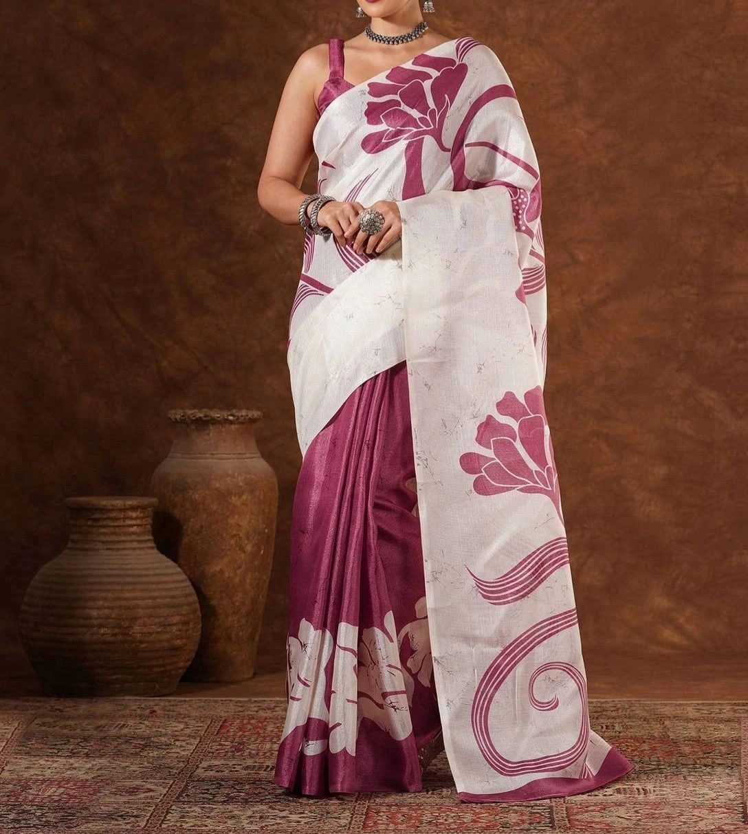 Tryloom Cotton Printed Saree 2