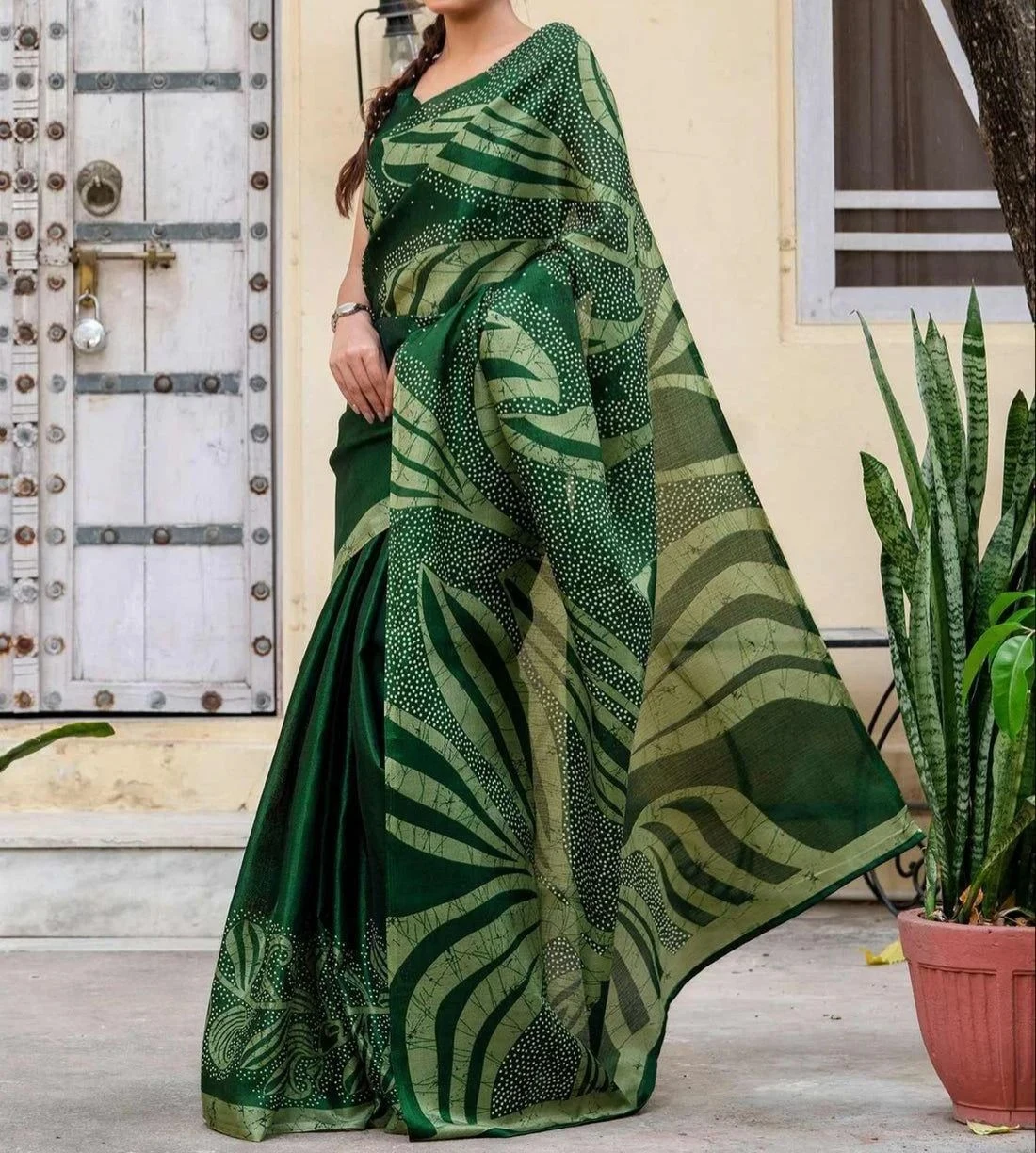 Tryloom Khadi Printed Saree 1