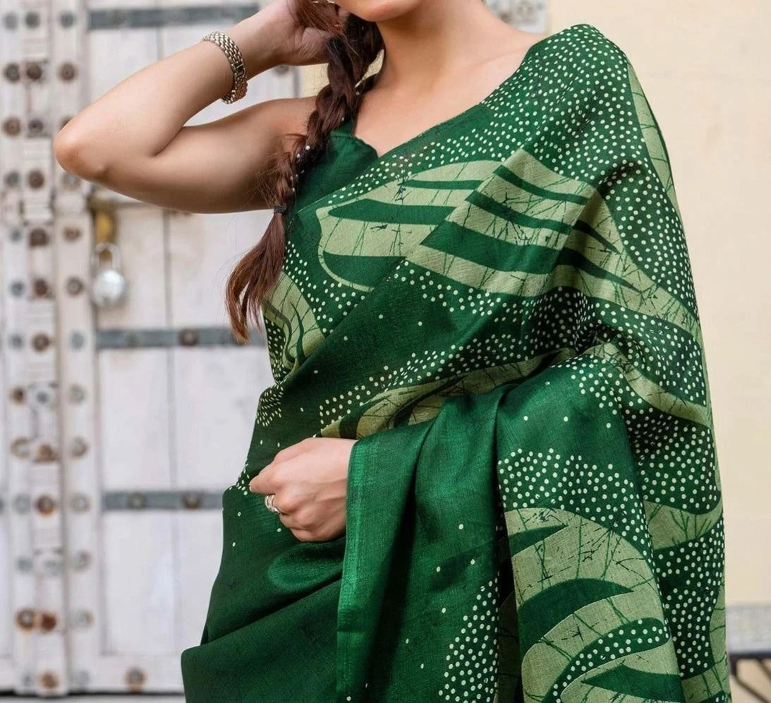 Tryloom Khadi Printed Saree 3
