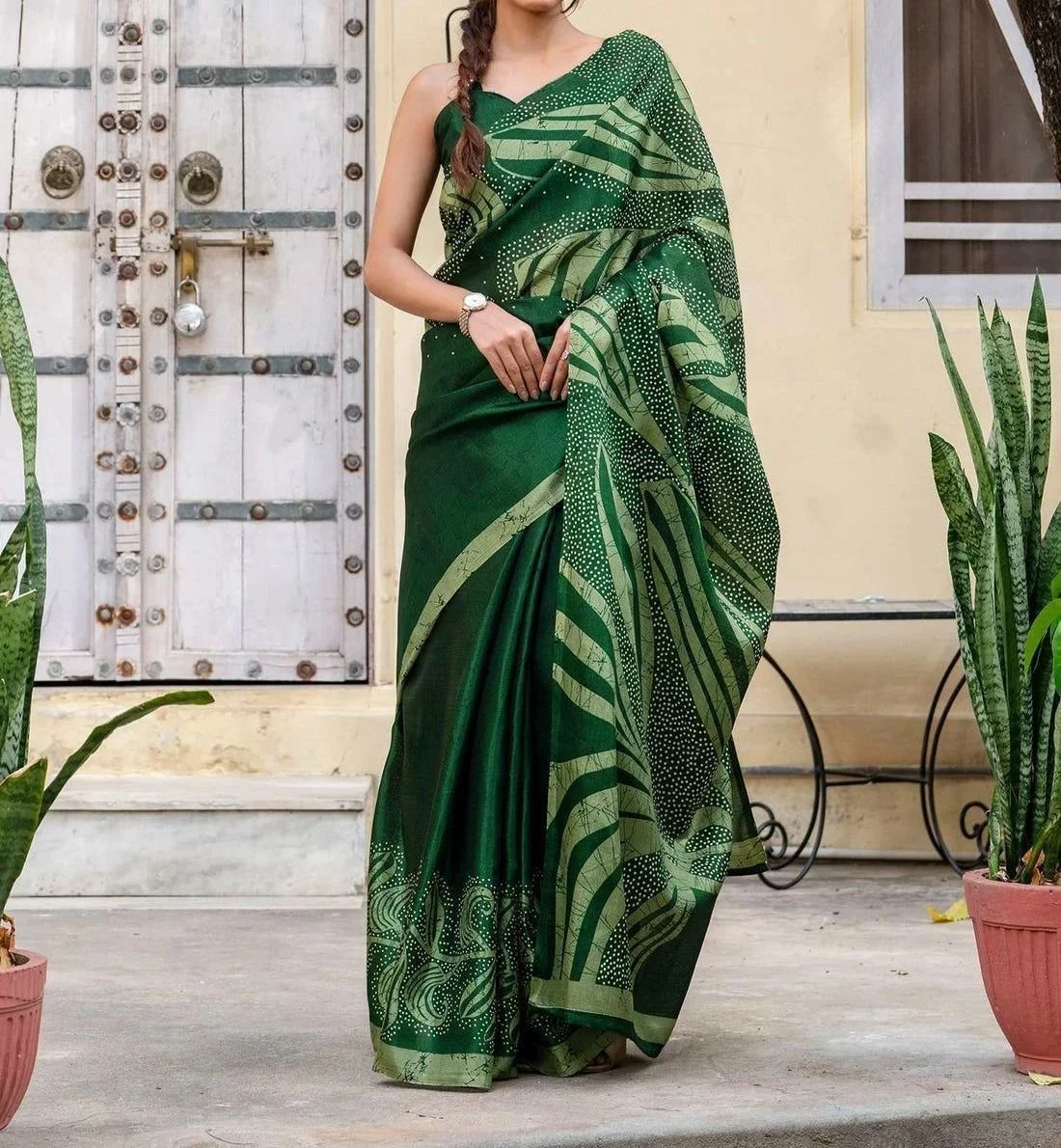 Tryloom Khadi Printed Saree 4