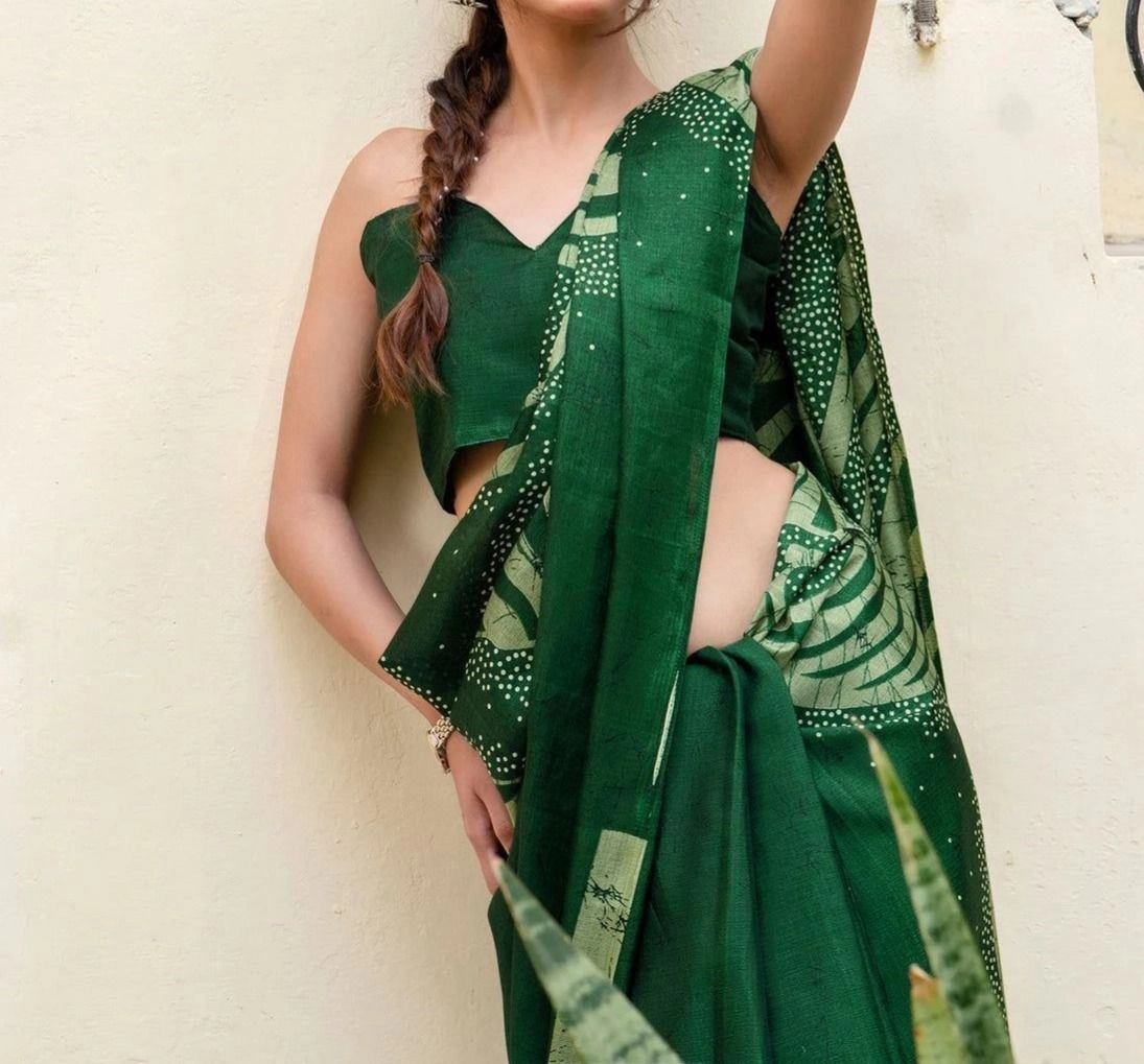 Tryloom Khadi Printed Saree 5