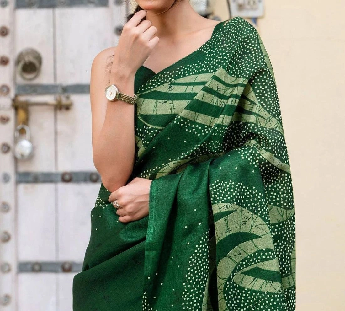 Tryloom Khadi Printed Saree 6