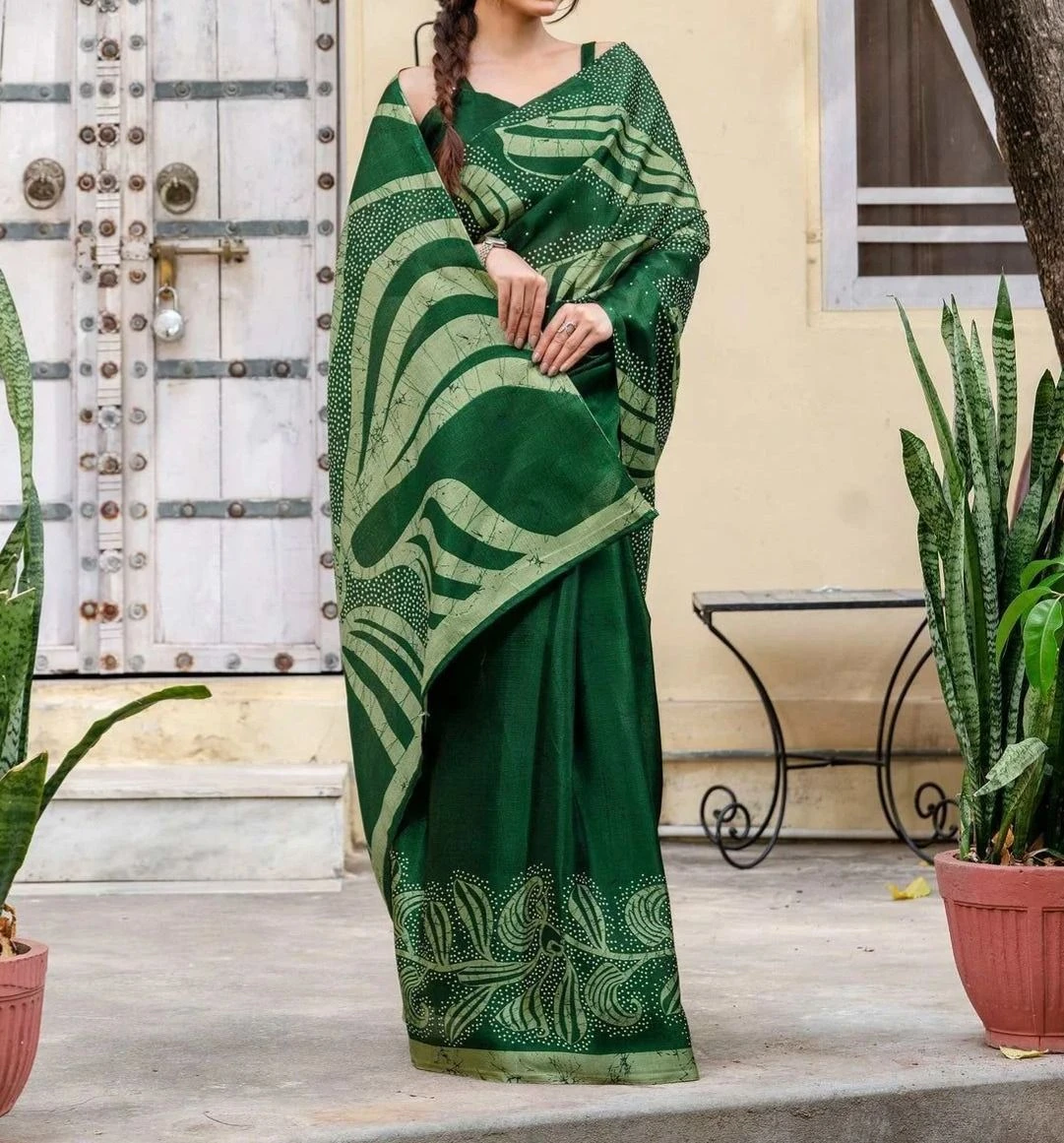 Tryloom Khadi Printed Saree 7