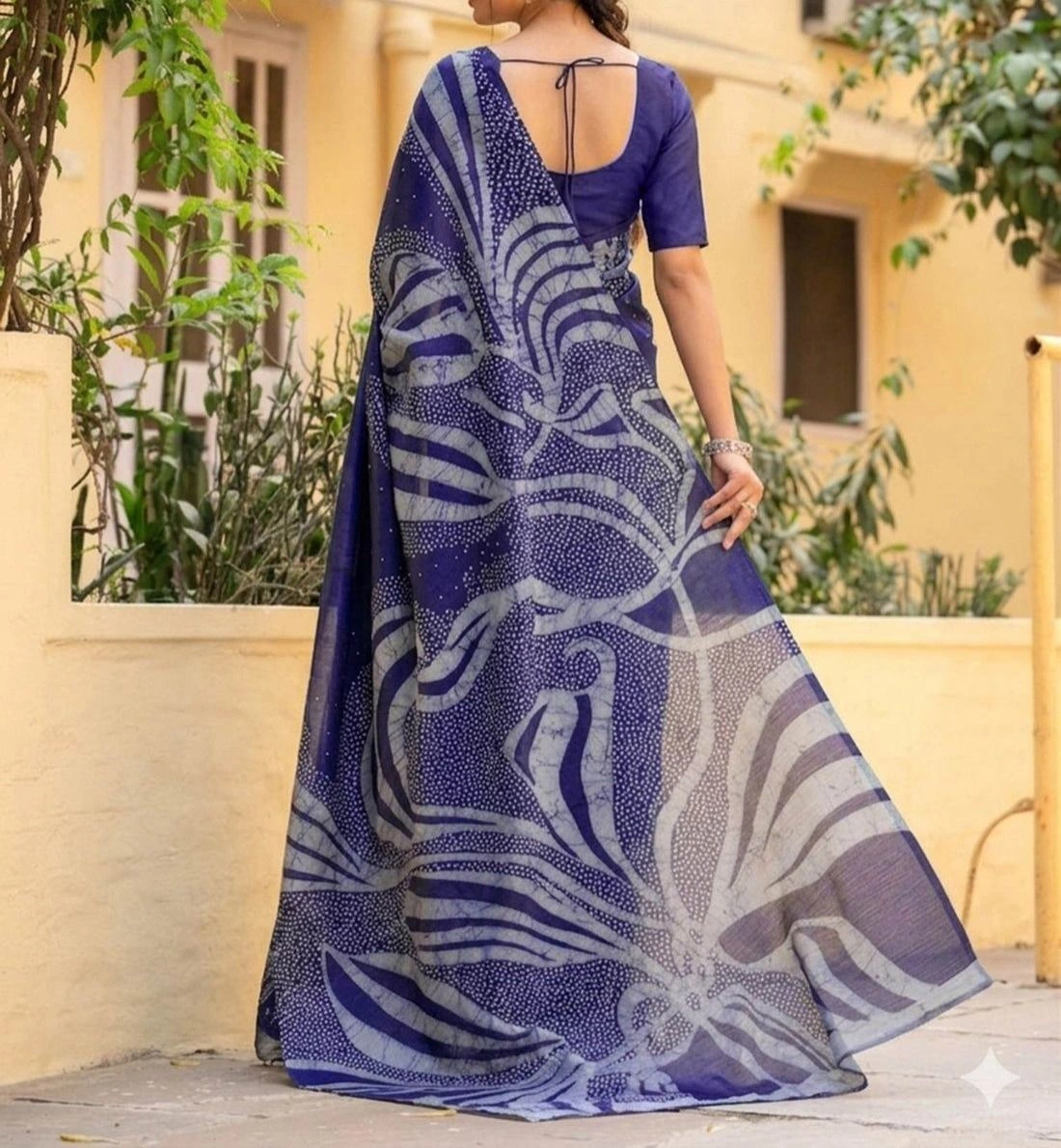 Tryloom Khadi Printed Saree 9