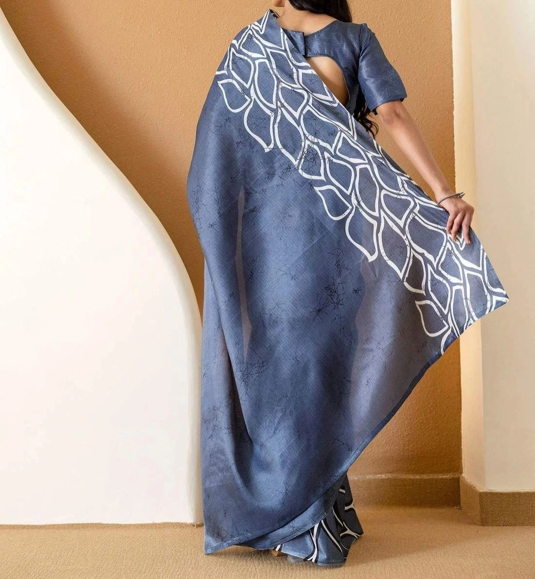 Tryloom Khadi Printed Saree 6