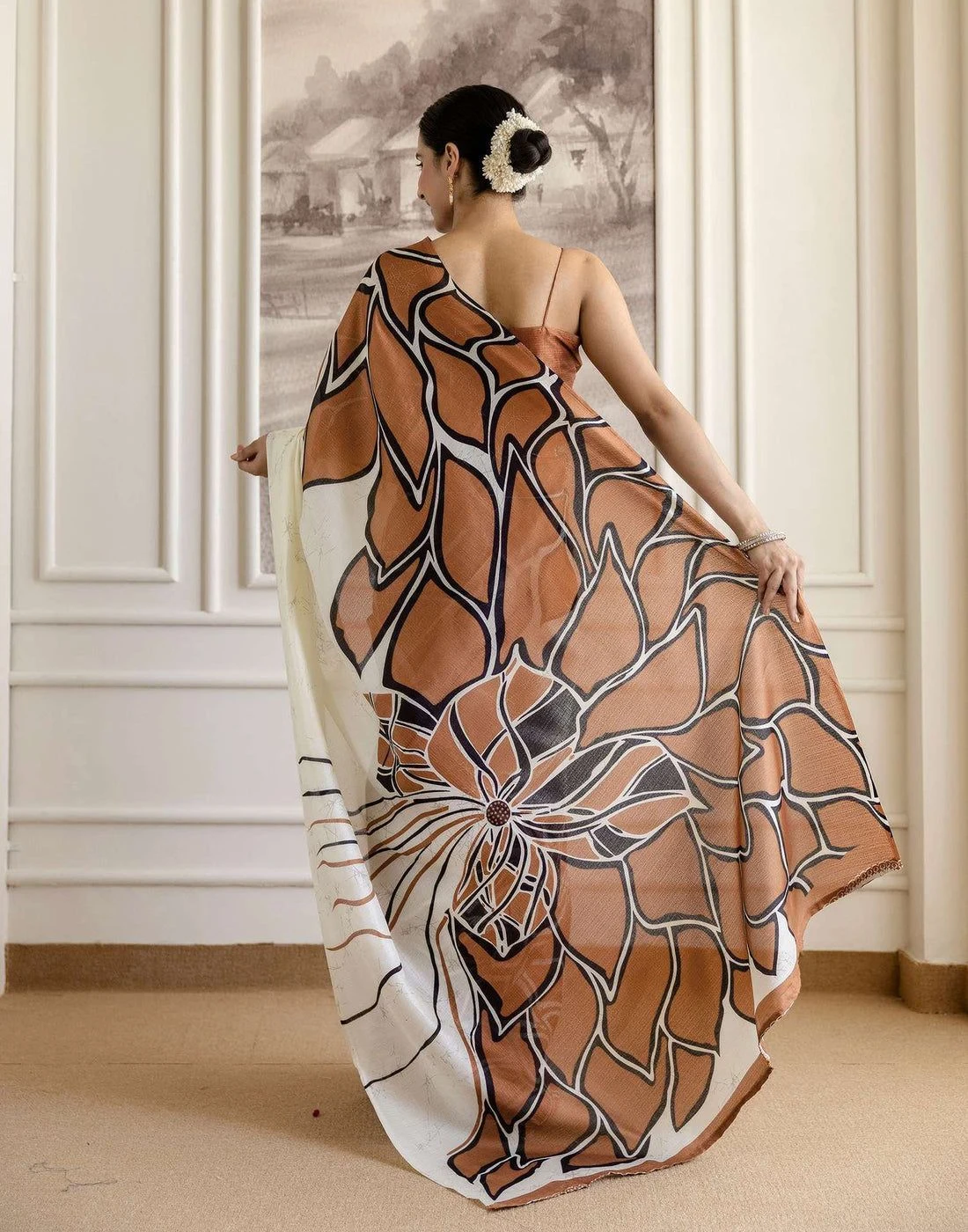 Tryloom Khadi Printed Saree 7