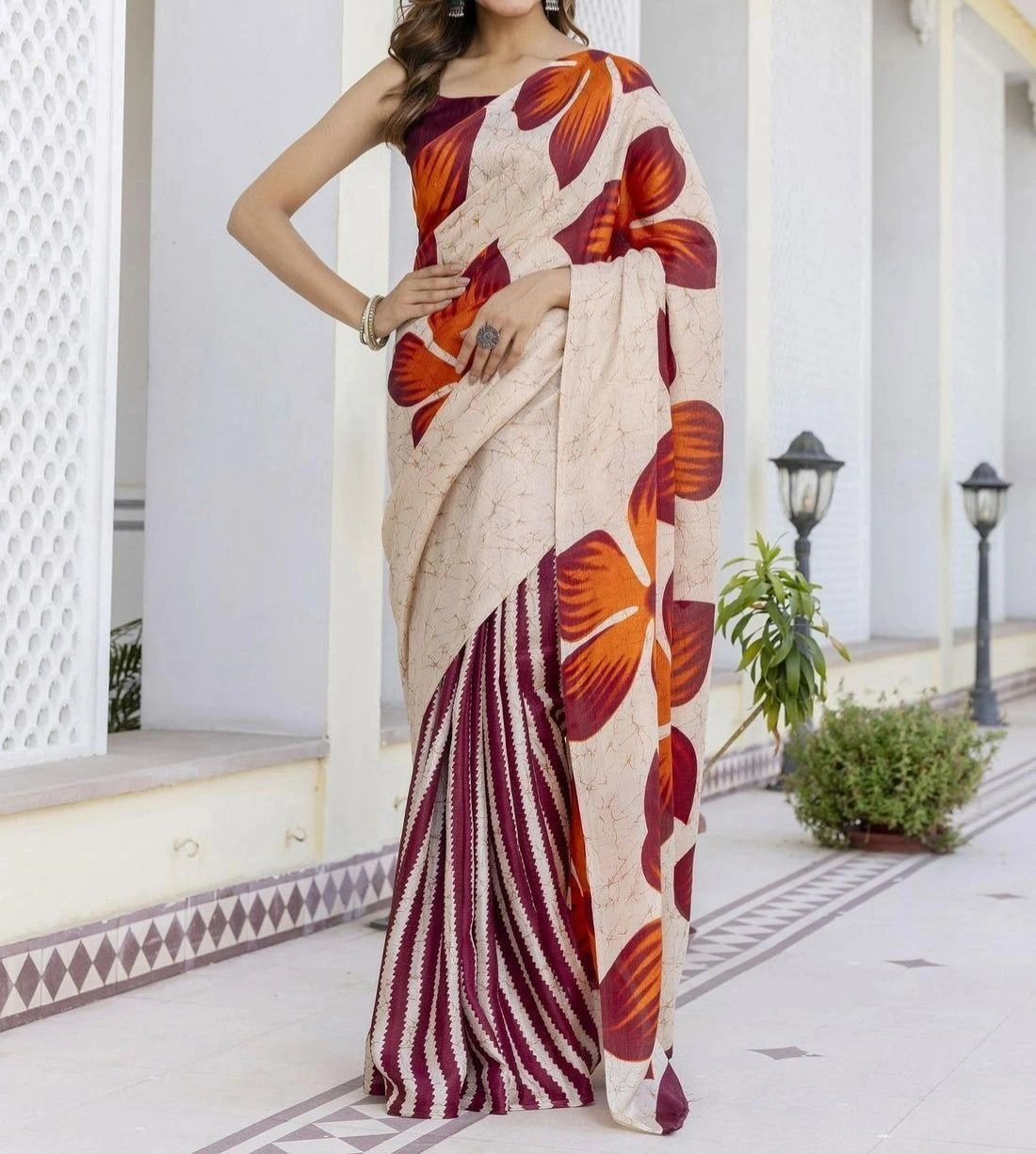 Tryloom Khadi Printed Saree 2